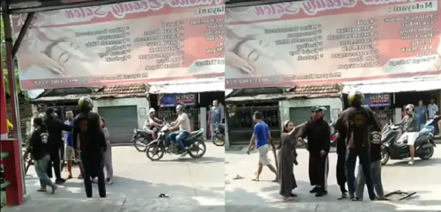 Serempetan Berujung Adu Mulut, Dua Pengendara Saling Pukul di Jalan Ratan Cilik Genuk hingga Dilerai Warga