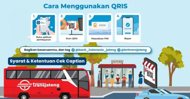 Cara Bayar Tiket Bus Trans Jateng Pakai QRIS, Gampang Tinggal Scan