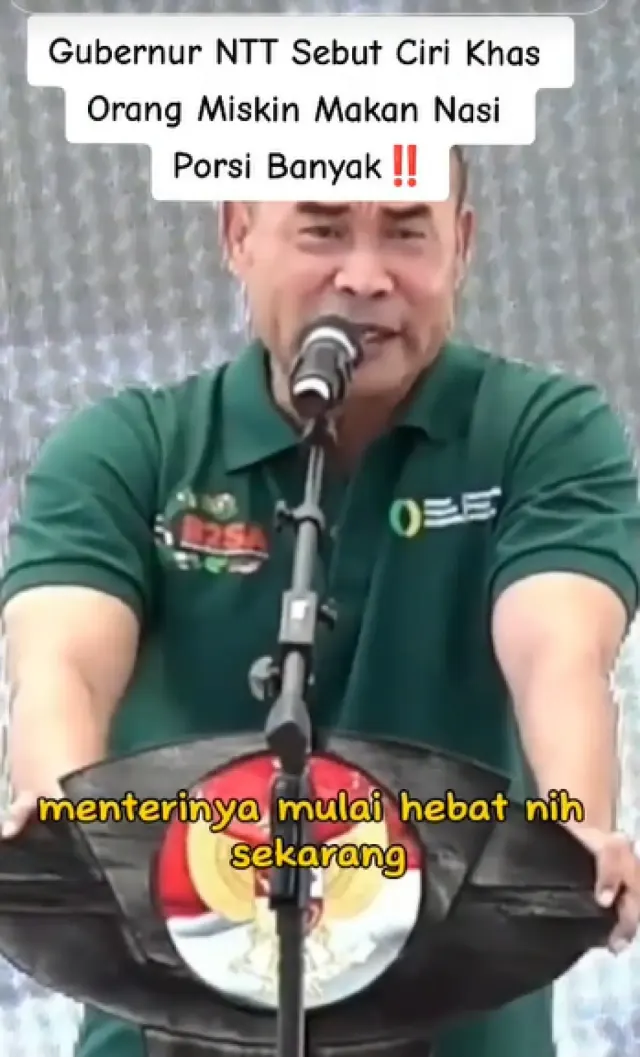 JLEB! Gubernur NTT Viral Usai Sindir Ciri Orang Miskin Dilihat dari Cara Makan