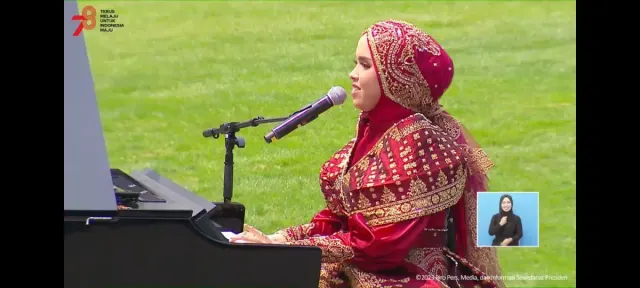 Goyang Istana, Putri Ariani Bawakan Lagu Rungkad di HUT RI ke 78