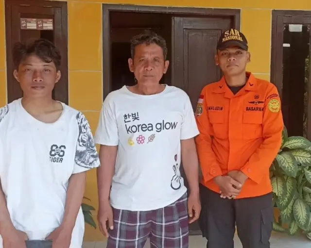 Empat Hari Hilang, 3 Nelayan Asal Pemalang Diselamatkan Basarnas Jawa Tengah