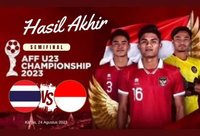 HASIL AKHIR Pertandingan Thailand vs Indonesia Semifinal AFF U-23 2023, Siapa Pemenangnya?