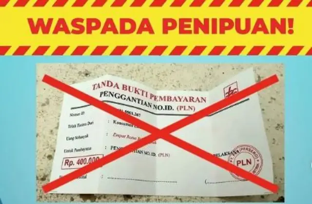 Modus Penipuan Mengatasnamakan PLN, Oknum Minta Pembayaran dan Data Diri Pelanggan dengan Cara Ini