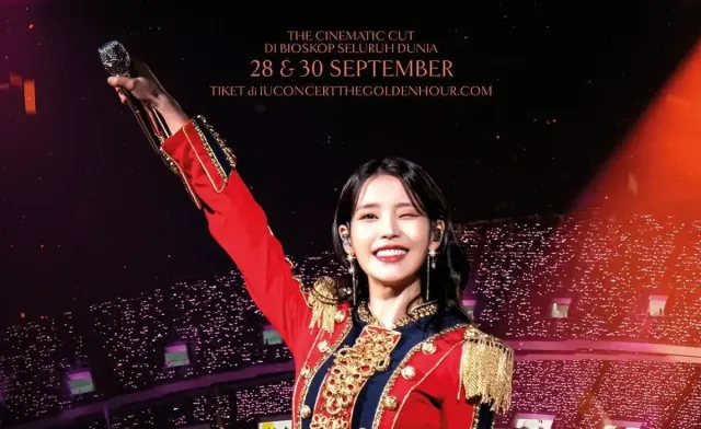 Uaena, Konser IU The Golden Hour in Seoul Bakal Tayang di Bioskop 28 & 30 September 2023