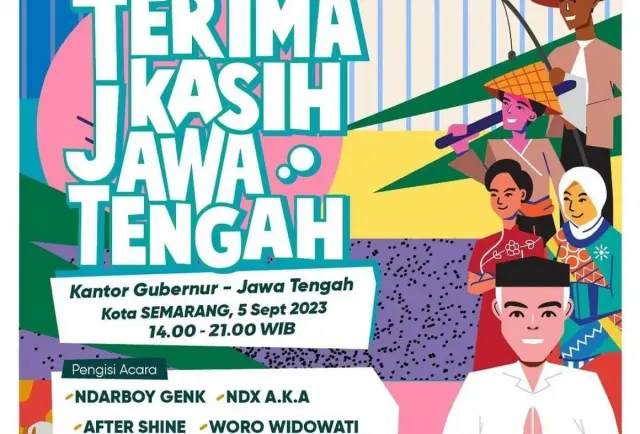 Acara Pesta Perpisahan Ganjar Pranowo Terimakasih Jawa Tengah, Catat Ini Lokasi Kantong Parkir
