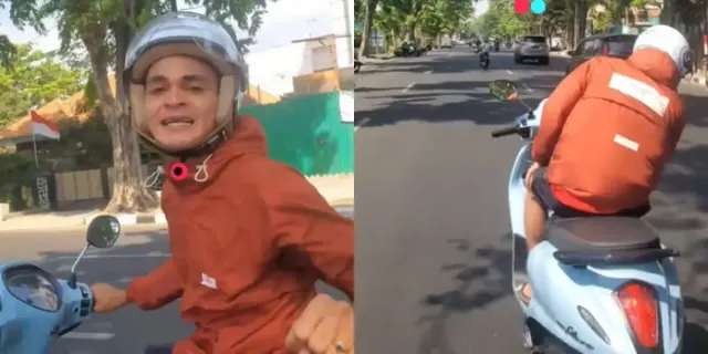 Gali Freitas Naik Motor Keliling Semarang, Ditantang Menyanyi Malah Promosi Hal Ini