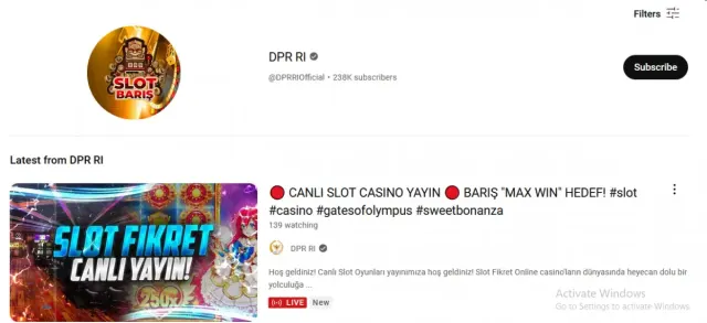 Trending di Twitter, Akun YouTube DPR RI Live Slot Casino Kena Sentil Warganet: Saatnya Duta Judi Online Beraksi
