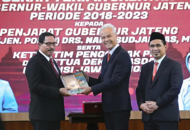 Sertijab Pj Gubernur Jawa Tengah, Nana Sudjana Siap Lanjutkan Tagline 'Mboten Korupsi Mboten Ngapusi'
