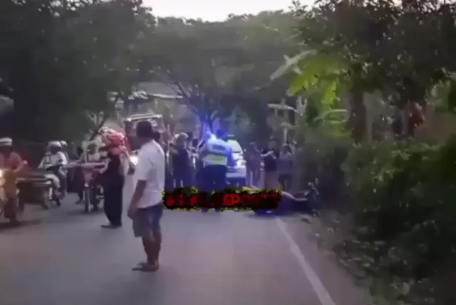 Tabrakan Maut Yamaha vs Honda di Jalan Ungaran Gunungpati, Seorang Kakek Tewas