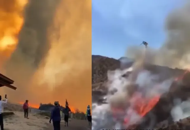Mohon Sabar, BNPB Probolinggo Upayakan Langkah Ini Padamkan Api di Gunung Bromo Akibat Flare