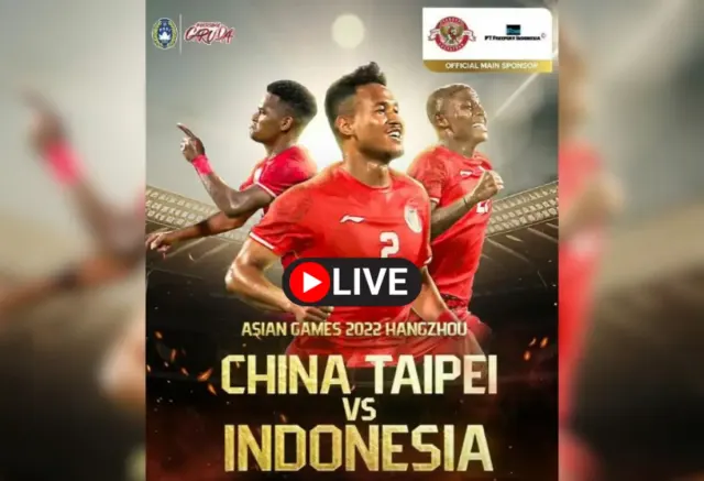 Link Live Streaming China Taipei vs Indonesia U-24 di Asian Games Hari Ini, Kick Off 15.00 WIB