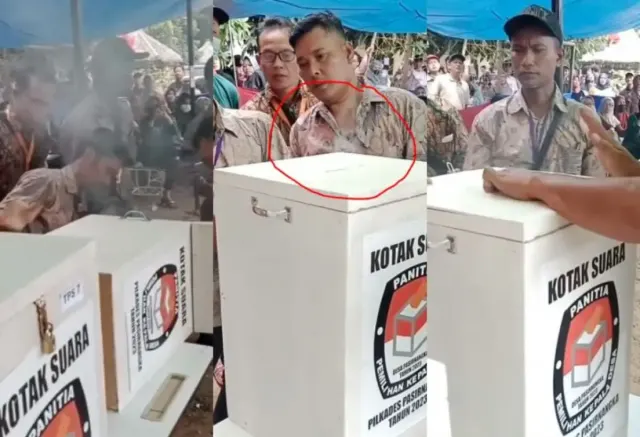 Heboh Kotak Suara Mengeluarkan Asap Putih Saat Pemungutan Suara Pilkades, Warganet: Adu Mekanik