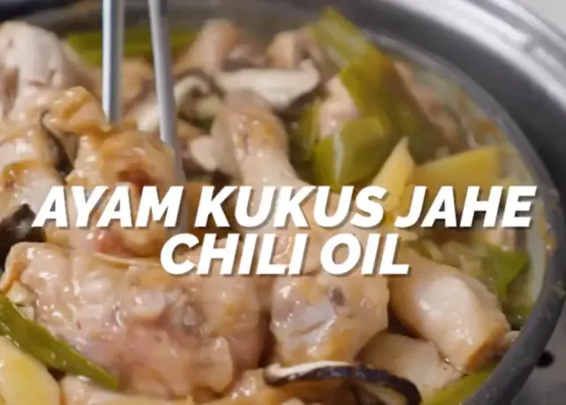 Resep Ayam Kukus Jahe Chili Oil, Masaknya Gampang tapi Rasanya Enak Banget