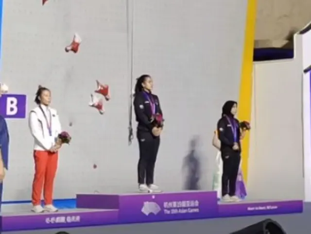 Atlet Panjat Tebing Putri Indonesia, Raih Medali Emas Asian Games 2022, Kalahkan Pemegang Rekor Asia