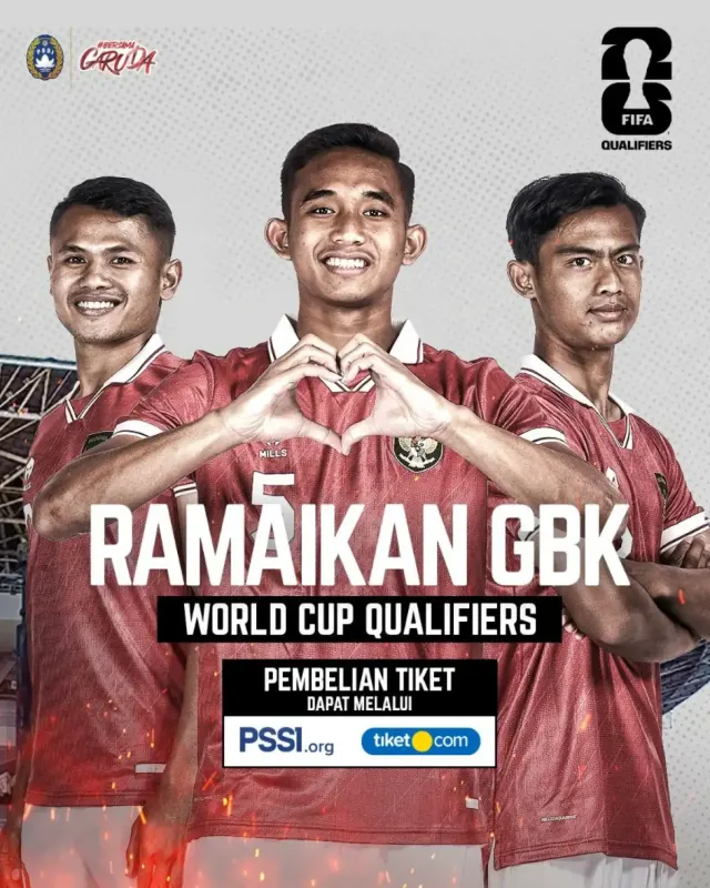 Link Beli Tiket Indonesia vs Brunei Darussalam Lewat HP di Ajang Kualifikasi Piala Dunia 2026