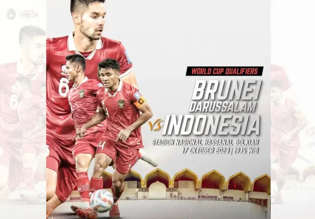 Cara Menyaksikan Leg 2 Brunei Darussalam vs Indonesia, Kualifikasi Piala Dunia 2026, Selasa, 17 Oktober 2023, Kick Off 19.15 WIB