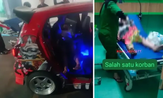 Kecelakaan di Jalan Perintis Kemerdekaan: Tumpahan Solar Buat 2 Orang Terluka