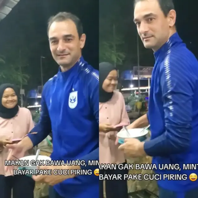 Ngakak! Pelatih PSIS Semarang Terpaksa Cuci Piring Usai Jajan Gegara Lupa Bawa Uang