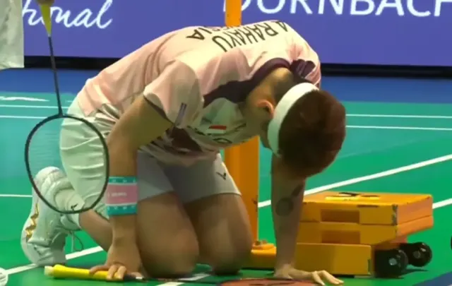 Detik-detik Apriyani Rahayu Cedera di Final Hylo Open 2023, Diduga Salah Mendarat