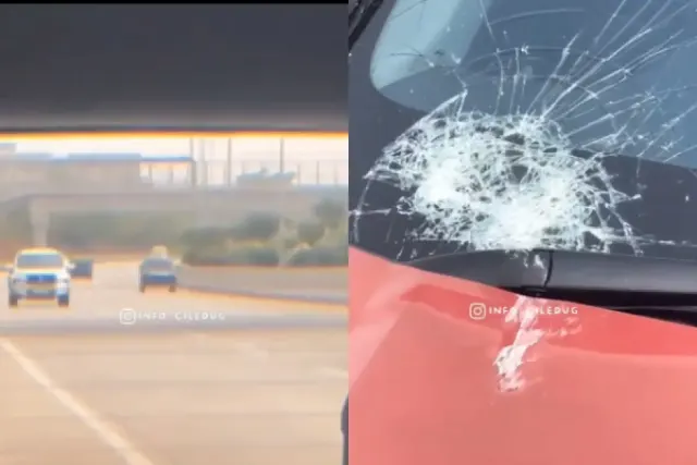 Ngeri! Sedang Melintas di Jalan Tol, Mobil Wanita Ini Dilempar Batu Orang Misterius