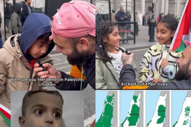 Ikut Aksi Bela Palestina, Anak Kecil di London Beri Pesan Semangat Mengharukan untuk Gaza