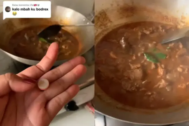 Viral di TikTok Video Masak Rendang Pakai Bodrex Biar Daging Jadi Empuk, Amankah?