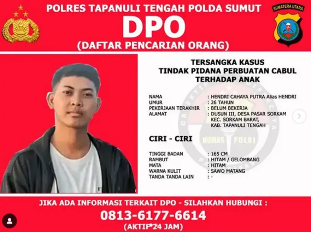 Masih Buron! Pria 26 Tahun Kini Jadi DPO Usai Rudapaksa Puluhan Anak