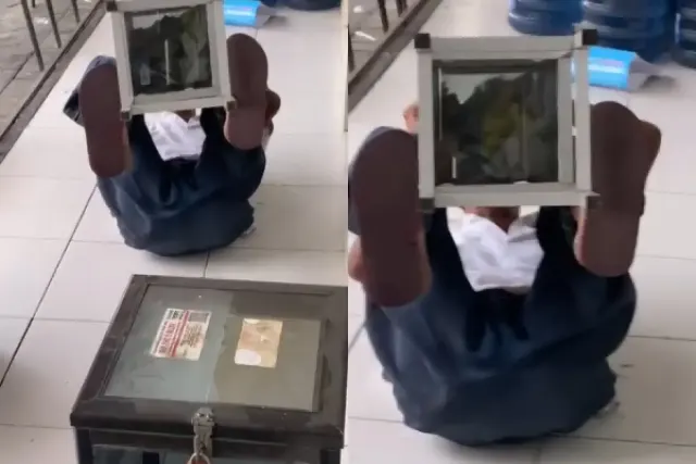 Bobol Kotak Amal Sampai Gegoleran, Aksi Bapak-bapak di Sidoarjo Ini Bikin Publik Gagal Paham