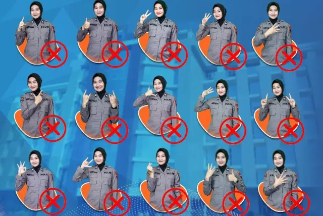 15 Pose Foto Polisi yang Dilarang Jelang Pemilu dan Pilpres 2024, Hanya 3 Pose yang Diizinkan