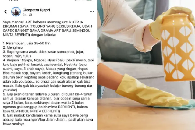 Dicibir Perbudakan Modern, Viral Eks JKT 48 Ini Kepergok Buka Lowongan Kerja ART Tak Lazim