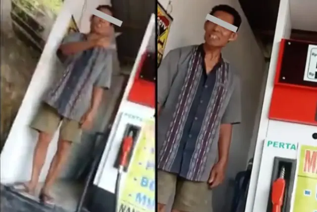 Tak Terima Istri Dipanggil Tante, Bapak Penjual Bensin Ini Tega Bentak Pelanggan Wanita