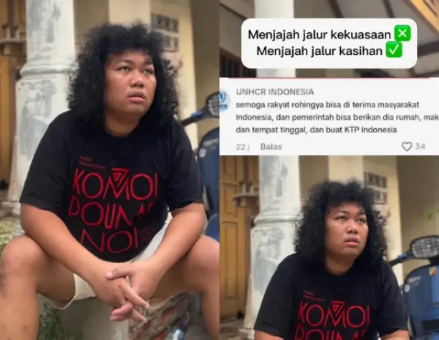 Komika Marshel Widianto Turut Resah dengan Keberadaan Pengungsi Rohingya, Kritisi Pernyataan UNHCR: Jangan Langsung Minta...