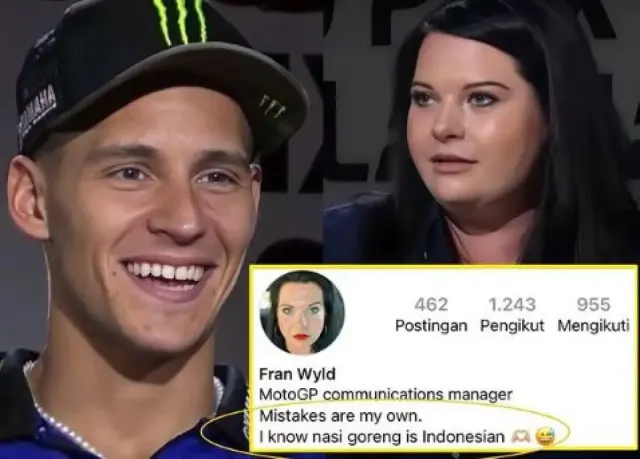 Buntut Sebut Nasi Goreng Dari Malaysia, Bio Instagram Presenter MotoGP: "I Know Nasi Goreng Is Indonesian"