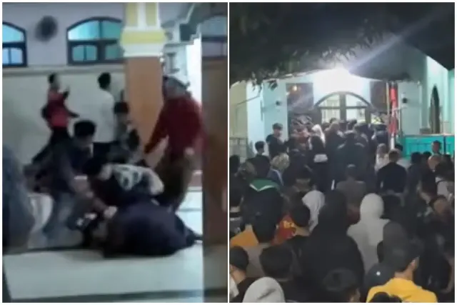 Saling Pukul Berebut Imam Salat di Masjid Al Muttaqun Kediri, Ahli Waris dan Warga Bersengketa Hak Pengelolaan Masjid