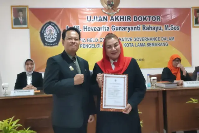 Wali Kota Semarang, Mbak Ita Sukses Raih Gelar Doktor dari Undip dengan IPK 4.00 Summa Cumlaude