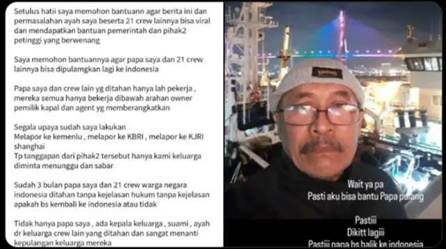 Kronologi 21 ABK Ditangkap di China Diduga Gara-gara Daging Beku, Hilang Kontak sejak November 2023