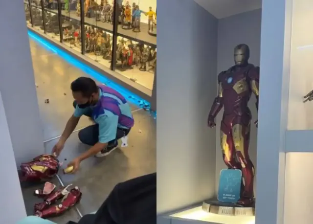 Viral! Action Figure Iron Man di Iconic Jogja Pecah Akibat Ulah Anak Kecil, Berapa Harganya?