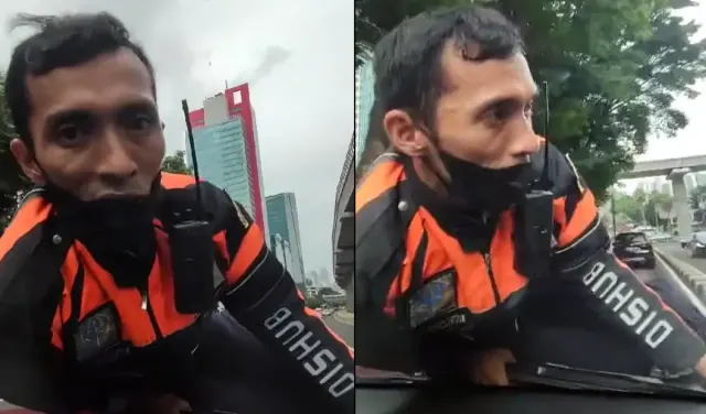 Kronologi Petugas Dishub 'Spiderman' Nyangkut di Kap Mobil, Diduga Pengemudi Acungkan Jari Tengah