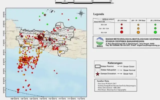BMKG Jawa Tengah Catat 601 Kejadian Gempa Bumi Sepanjang 2023