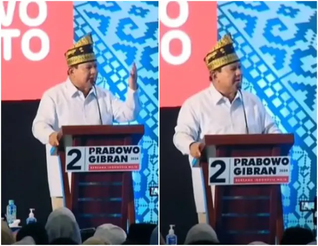 Viral Video Prabowo Subianto Pidato Singgung Aset Tanah Miliknya Hingga Bilang Goblok, Warganet: Jago Kandang