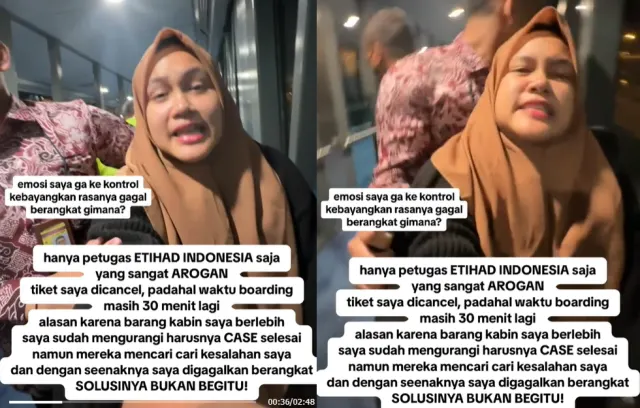 Viral Mbak Jastip Turki Nangis Gagal Terbang Naik Etihad, Ternyata Gara-gara Bawa Kabin 27 Kg