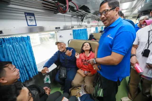 Sebanyak 1.088 Warga Jateng Ikut Mudik Gratis Naik Kereta Api dari Jakarta