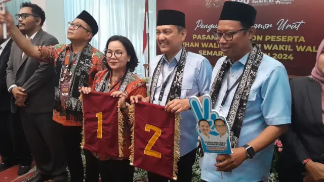 KPU Tetapkan Calon Wali Kota Semarang : Pasangan Agustina-Iswar Nomor Urut 1, Yoyok-Joko Santoso 2