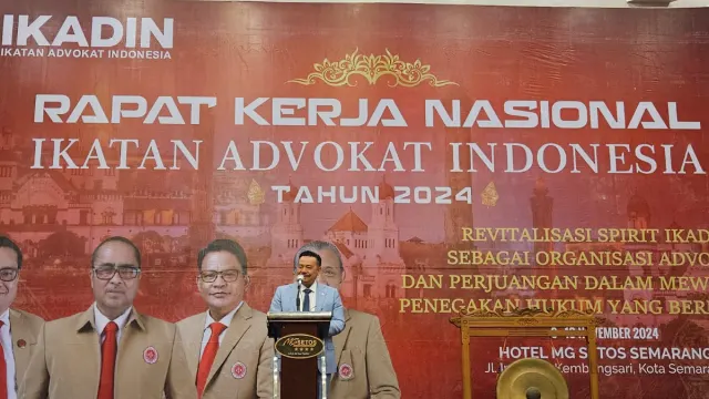 Otto Hasibuan Buka Rakernas Ikadin di Kota Semarang, Sampaikan Pesan Ini Ke Peserta