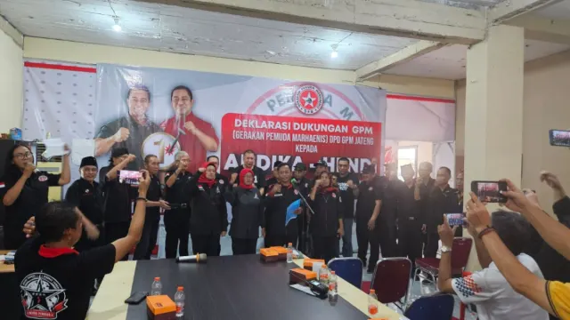 DPD Gerakan Pemuda Marhaenis Deklarasikan Dukungan Untuk Andika Perkasa-Hendrar Prihadi
